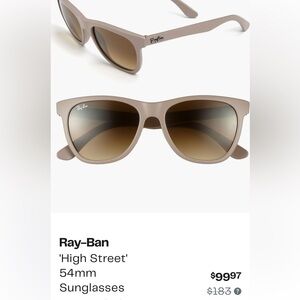 Ray Bans. Brand new in box! Authentic. Just didn’t like the color on me.